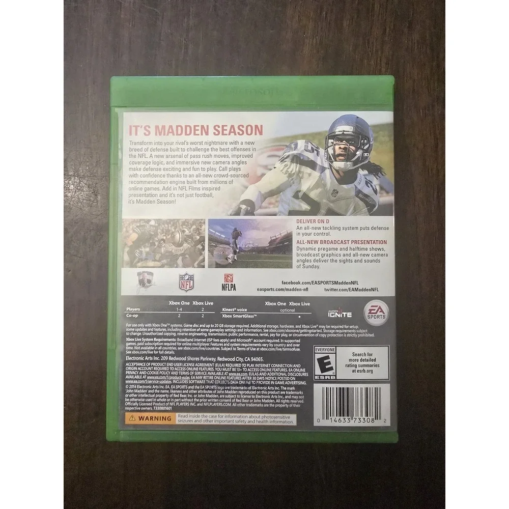 Madden‎ NFL 15 - Xbox One Game - Tested